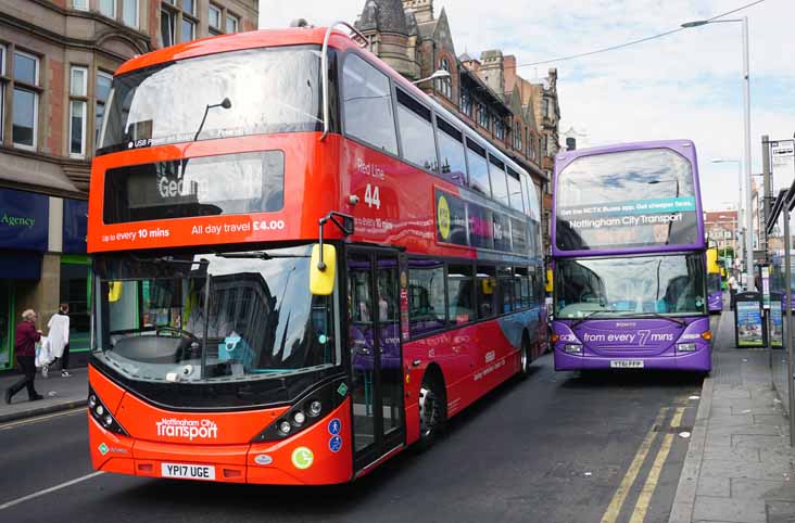 Nottingham Scania N280UD ADL Enviro400CNGCITY 413 & N230UD Optare 928